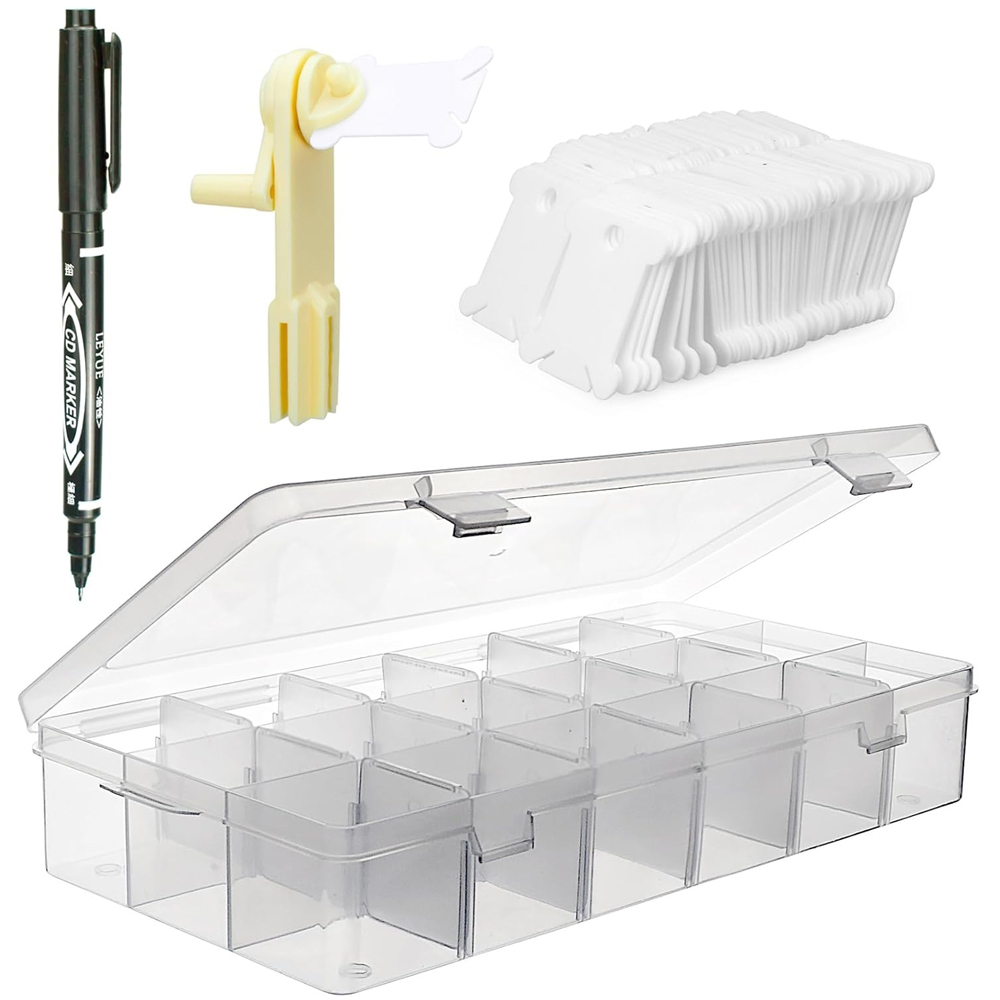 Embroidery Floss Thread - Embroidery Floss Organizer 18 Compartments Cross