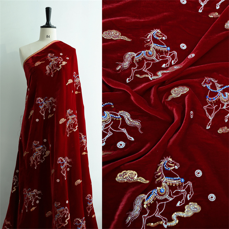 Sewing Velvet Fabric - Autumn/Winter Thick Silk Velvet Nail Bead