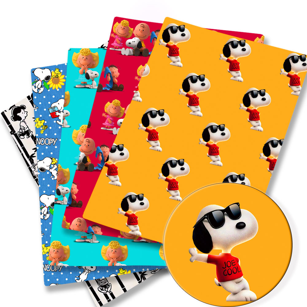 Sewing In Textile - TAKARA TOMY Snoopy fabric140x50CM Cartoon Polyester