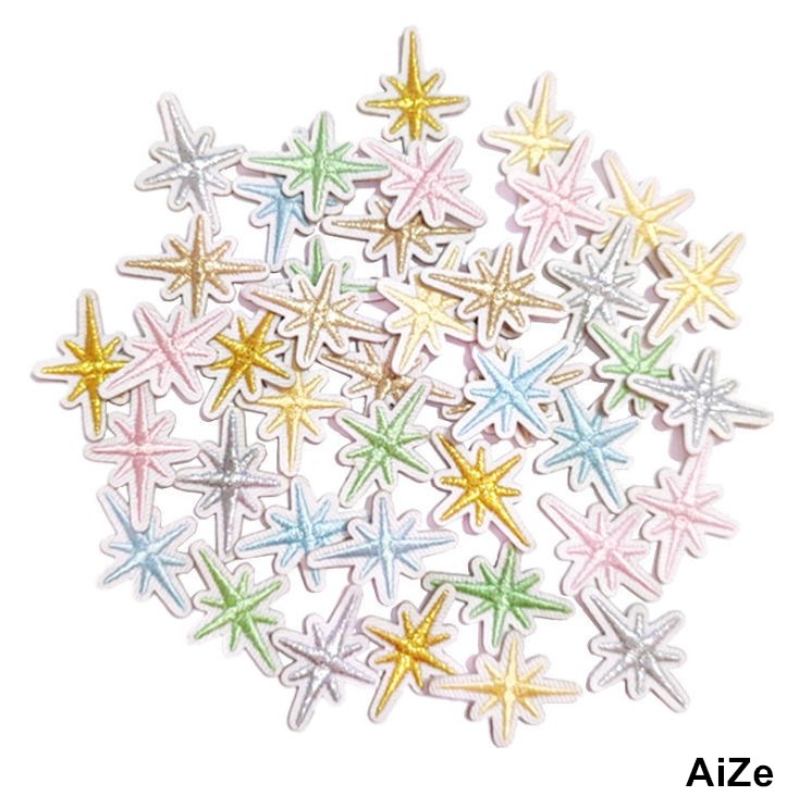 Stick Iron Sew On 10 Pcs Stars - Sewing Id recension och pris