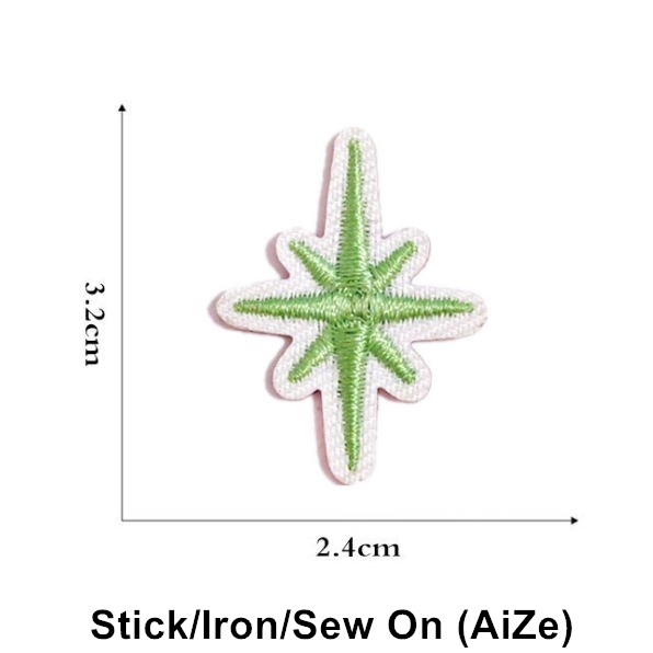 Stick Iron Sew On 10 Pcs Stars - Sewing Id recension och pris
