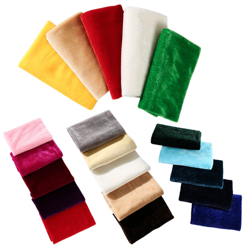 5Pcs 50x50cm Solid Color Velve - Sewing Velvet Fabric recension och pris