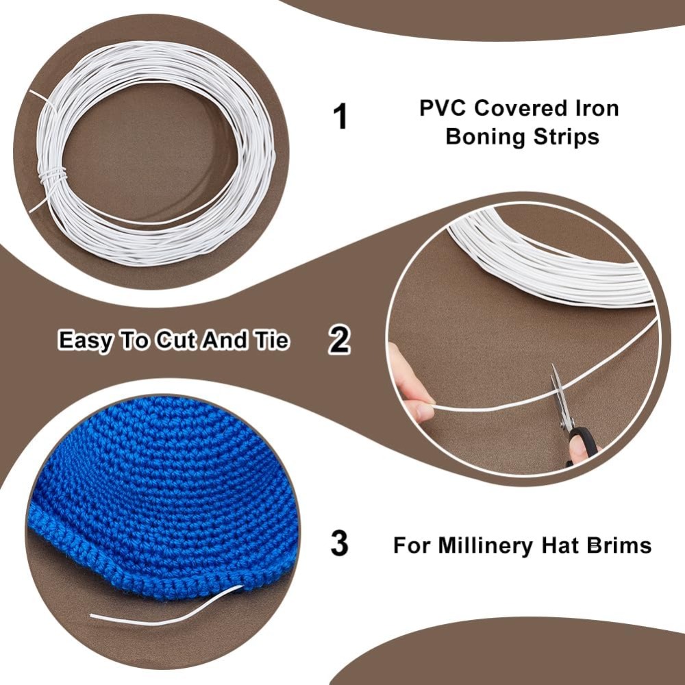 30m White Millinery Wire 2mm D - Sewing Kit recension och pris
