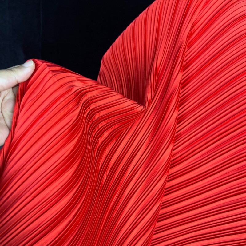 Stretch Imitation Silk Pleated - Sewing Fabric recension och pris