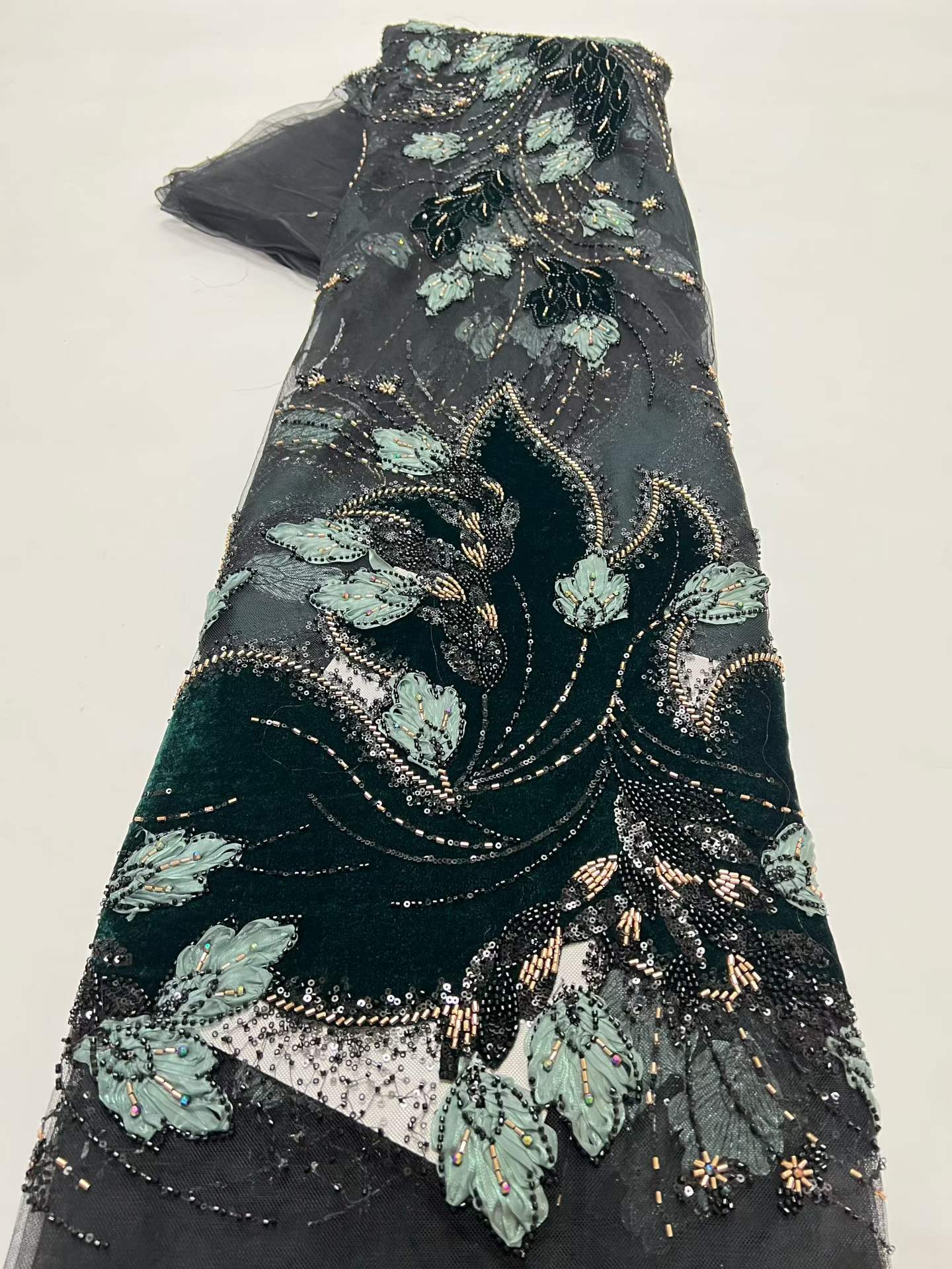 Green New Style African Velvet - Sewing Velvet Fabric recension och pris