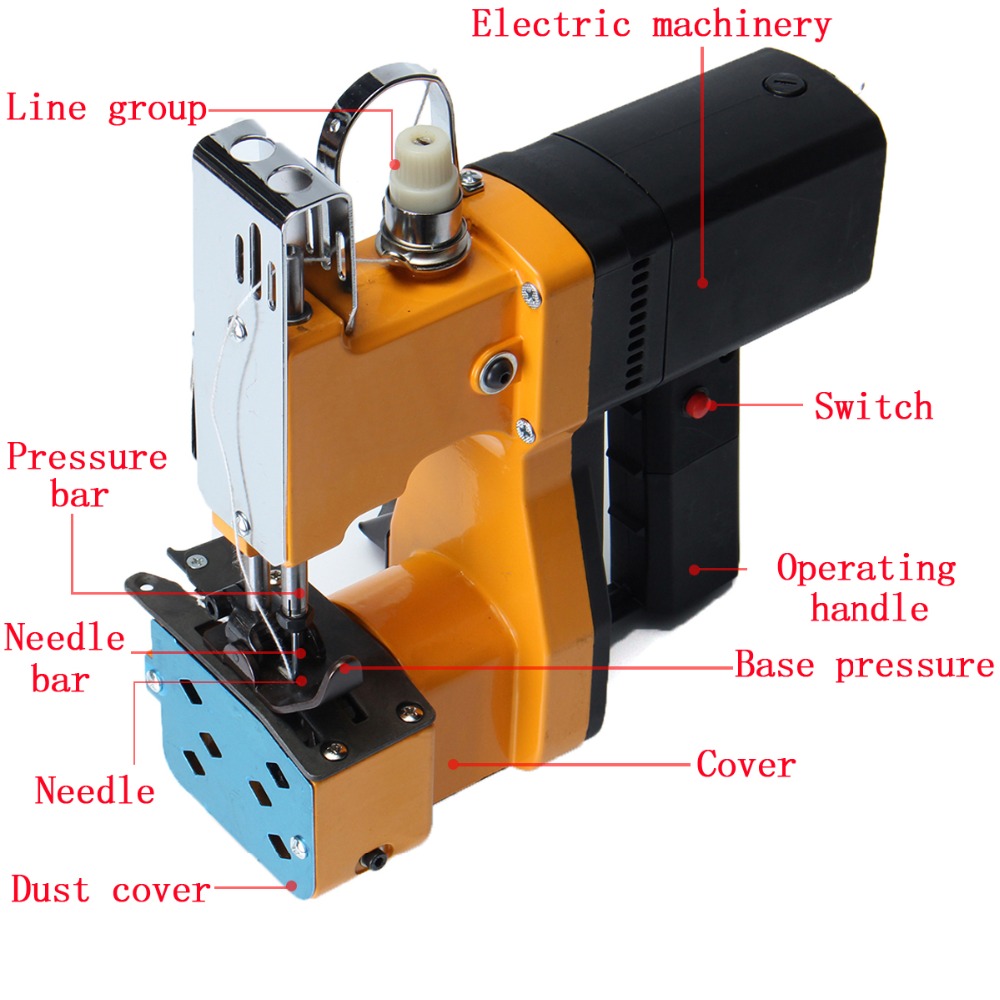 Electric Woven Bag Closing Mac - Sewing Machine For Textile recension och pris