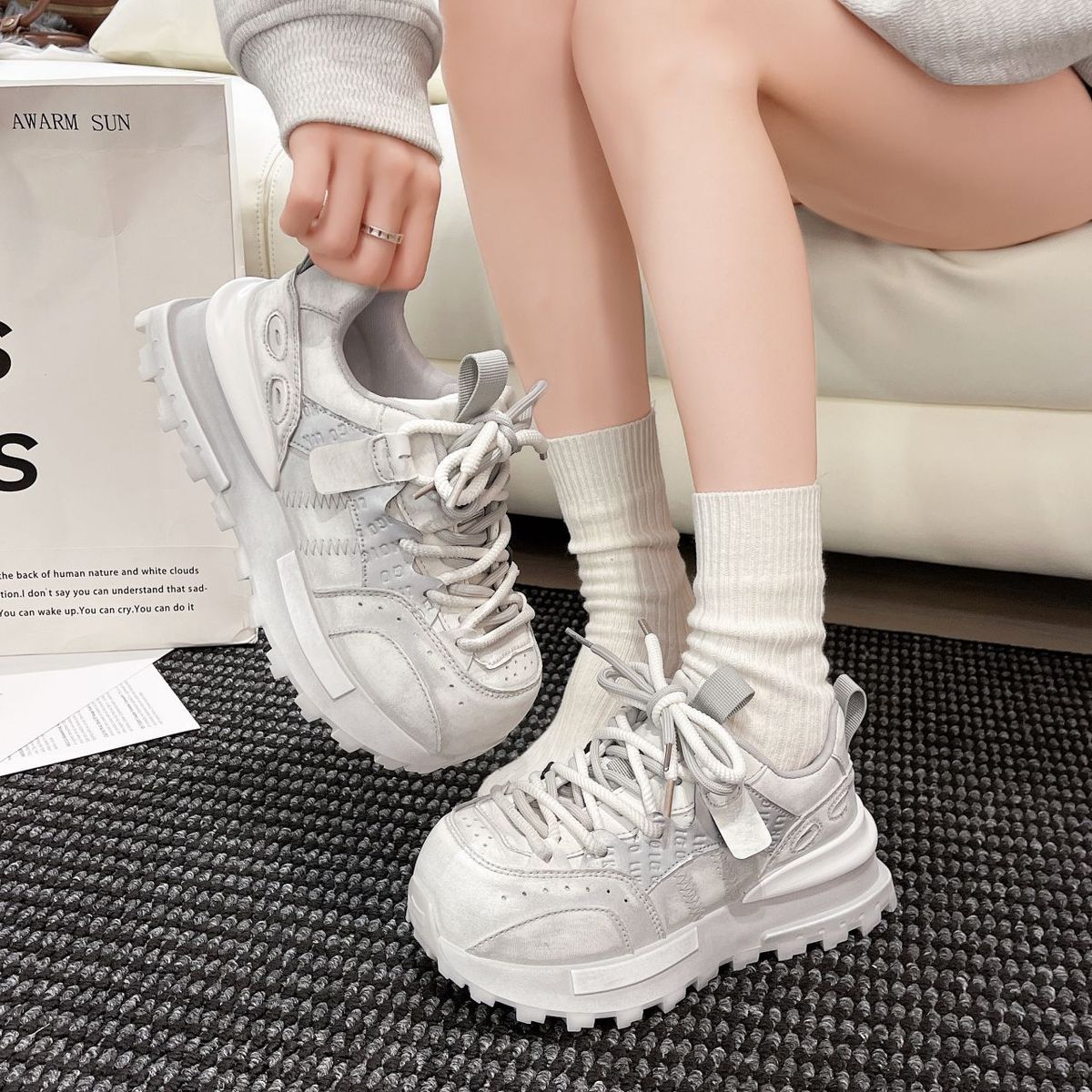 Autumn Vintage Chunky Sneakers - Sewing Latex recension och pris