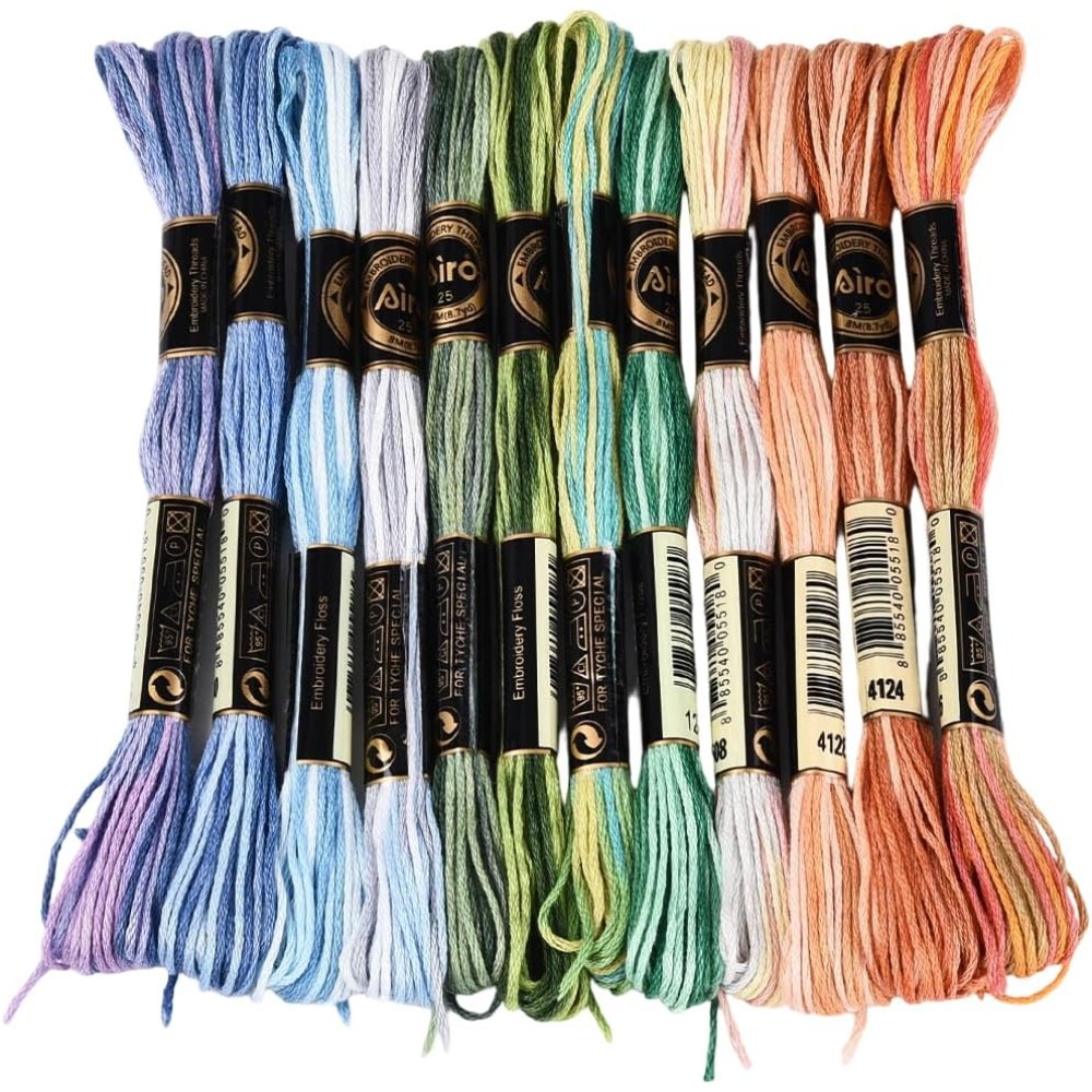 12 Skeins 105 Yards Cross Stit - Embroidery Floss Thread recension och pris