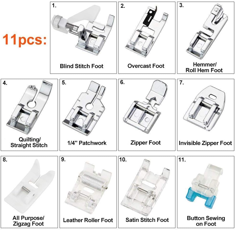 11Pcs Presser Feet Set - Walki - Sewing Factory recension och pris