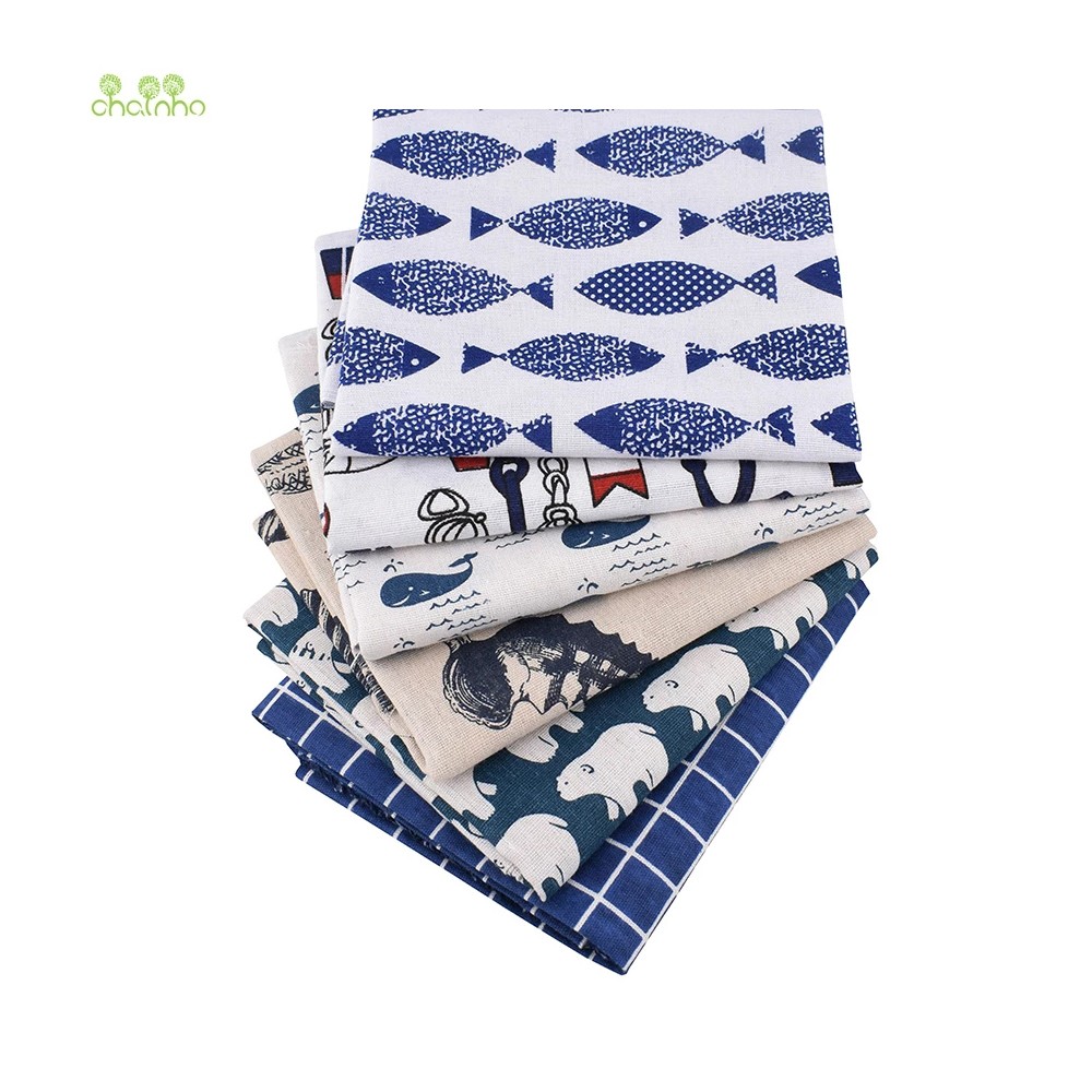 Chainho,Printed Cotton Linen F - Sewing Geotextile Fabric recension och pris