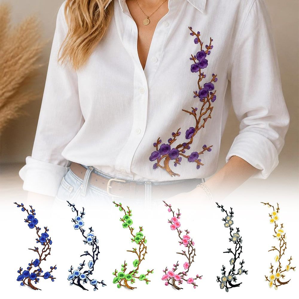 DIY Cherry Blossom Iron On Pat - Sewing In Textile recension och pris