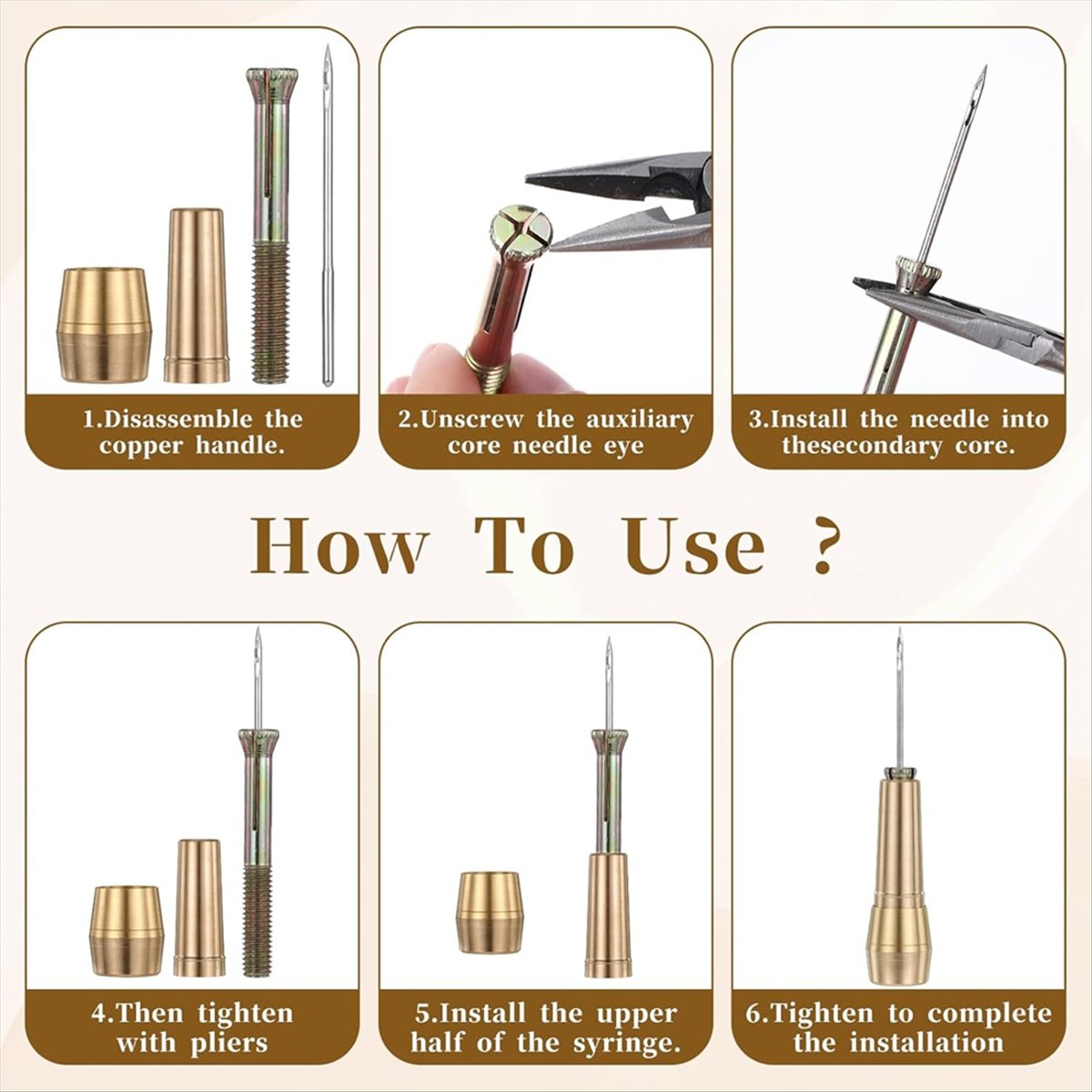 9pcs Leather Sewing Awl Kit wi - Sewing Kit recension och pris