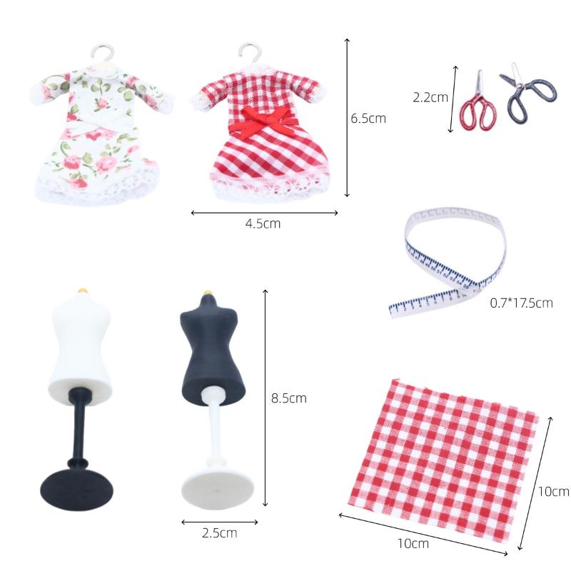 1 Set Mannequin Torso Clothing - Sewing Kit recension och pris