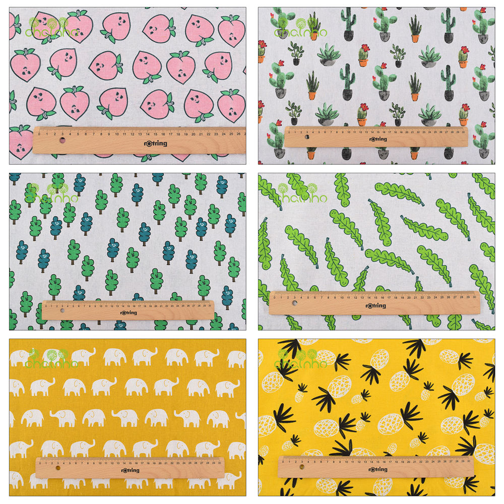 Chainho,Printed Cotton Linen F - Sewing Geotextile Fabric recension och pris